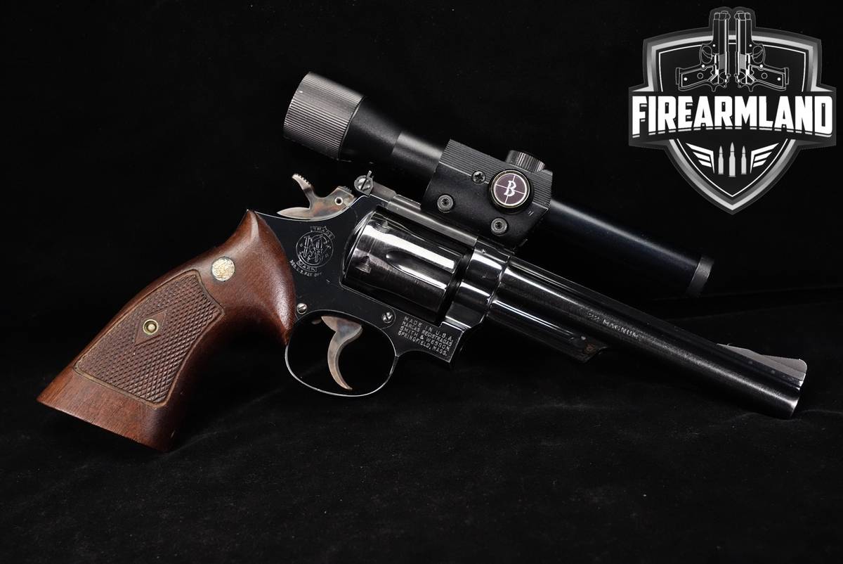 1961 Smith & Wesson Model 53 No Dash S&W 22 Rem Jet 6" Blued DA/SA M53