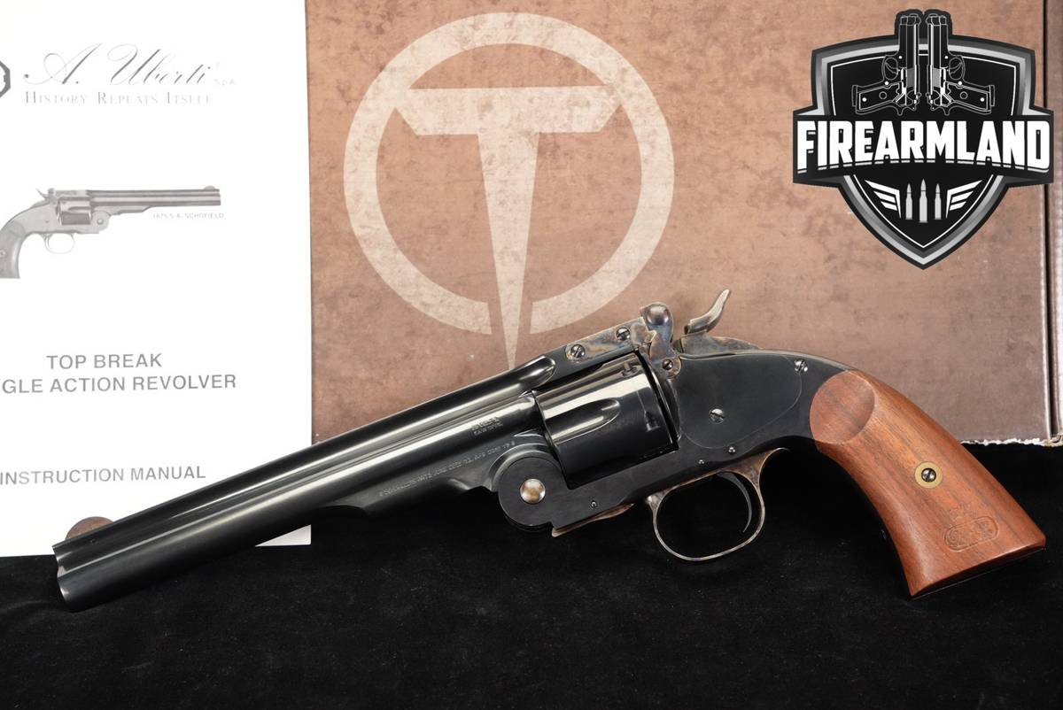 A Uberti Schofield 38 Special 7" Blued +ORIG BOX