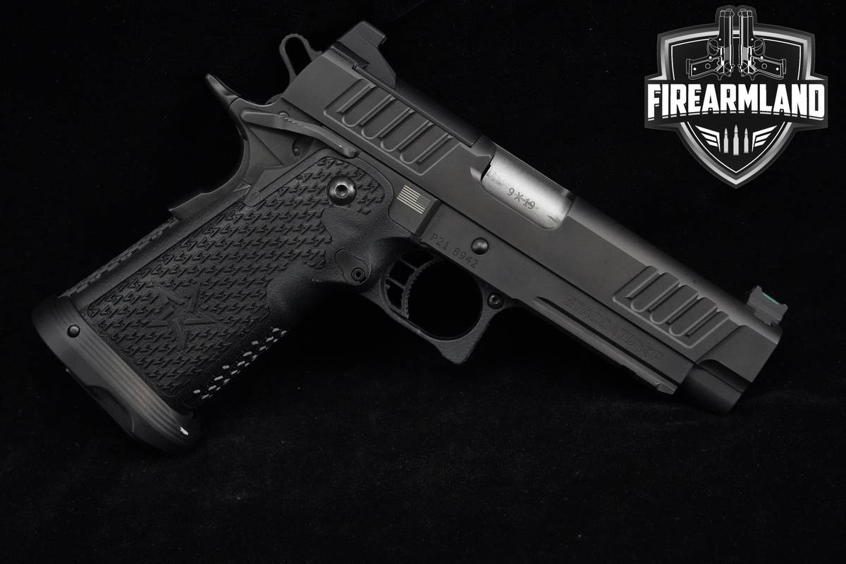 Staccato STI P Iron Sight 9mm 1911 4.15" Black DLC 2011
