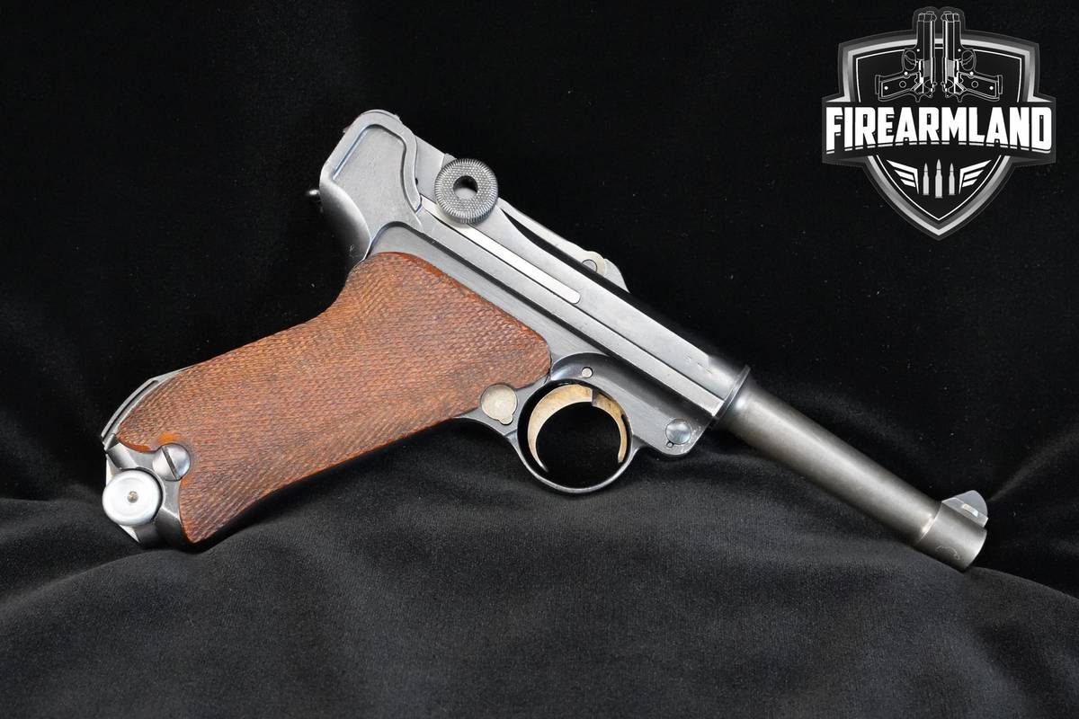 1914 Erfurt P08 Luger 9mm 4" Blued Erfurt WW1 Imperial Germany