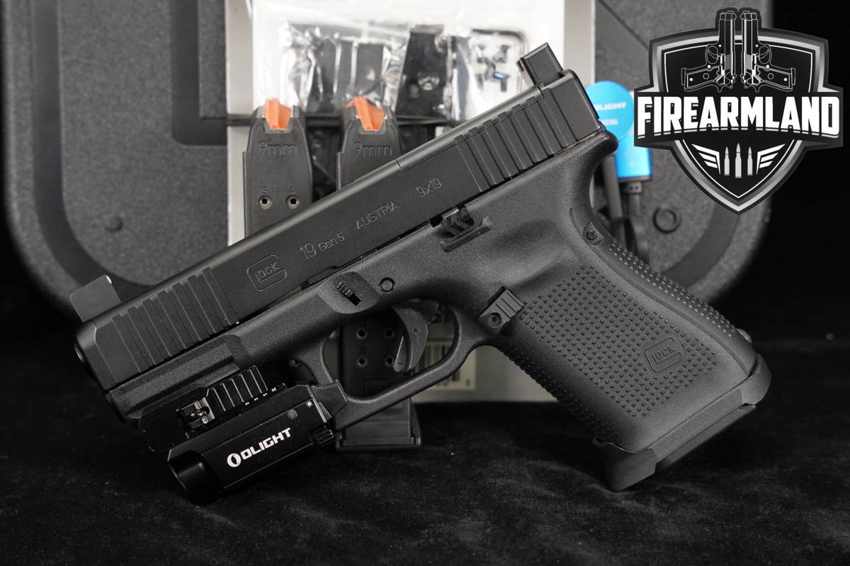 Glock 19 Gen5 MOS G19 Gen 5 9mm 4.02" +3 MAGS, ORIG CASE & HOLSTER