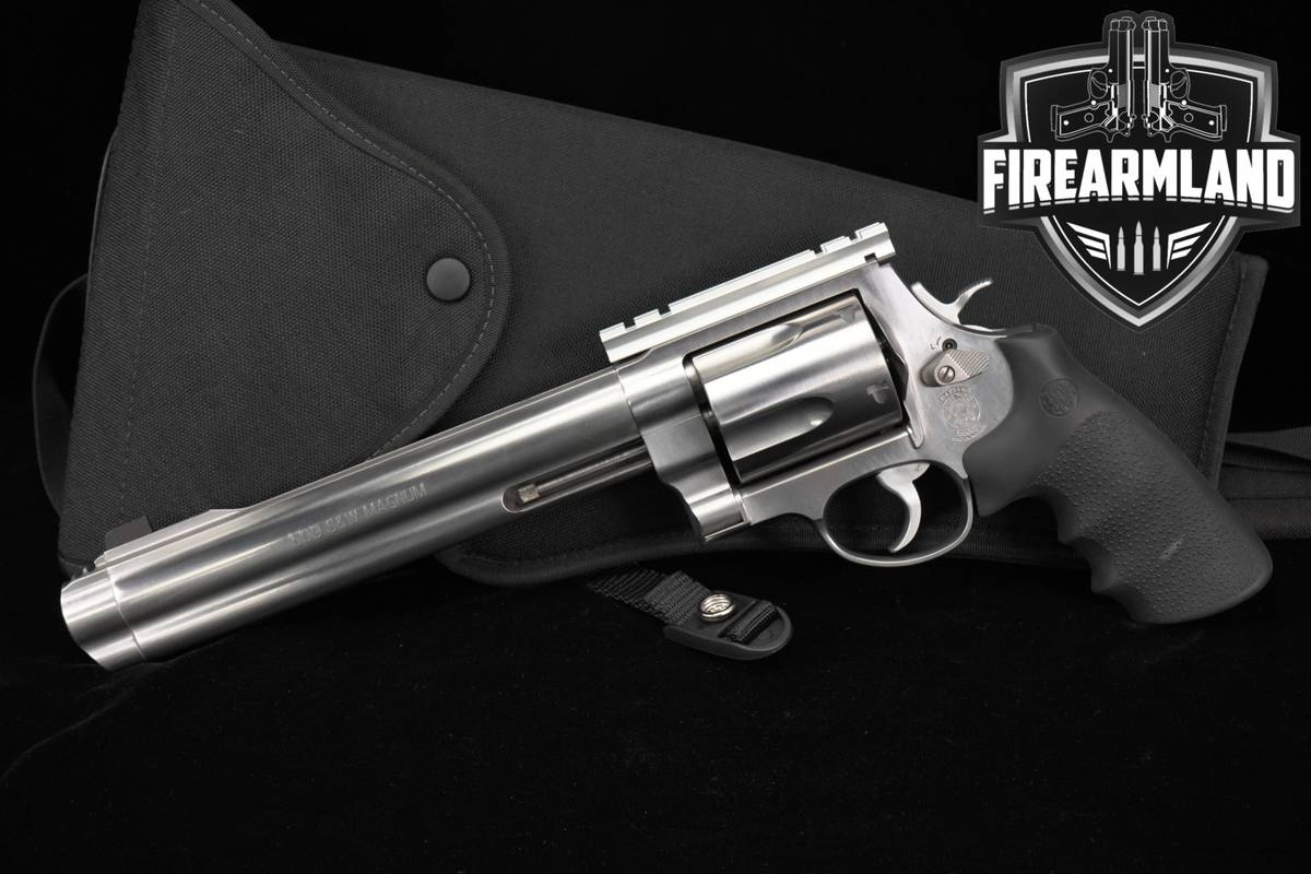 Smith & Wesson Model S&W500 500 S&W Magnum 8.38 Optic Rail COMP DA/SA