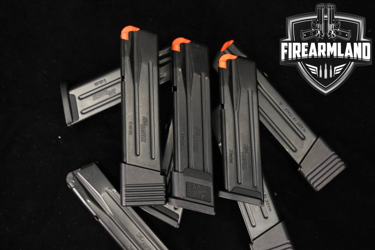 EIGHT (8) Sig Sauer P365 XMacro 17 & 21 Round Magazines 9mm Luger Mags