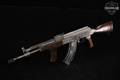 Meridian Defense MDC-47 Pestilence; Apocalypse Series; Special Projects Division 7.62x39 Battleworn Gray & Wood in Excellent Condition Image 2