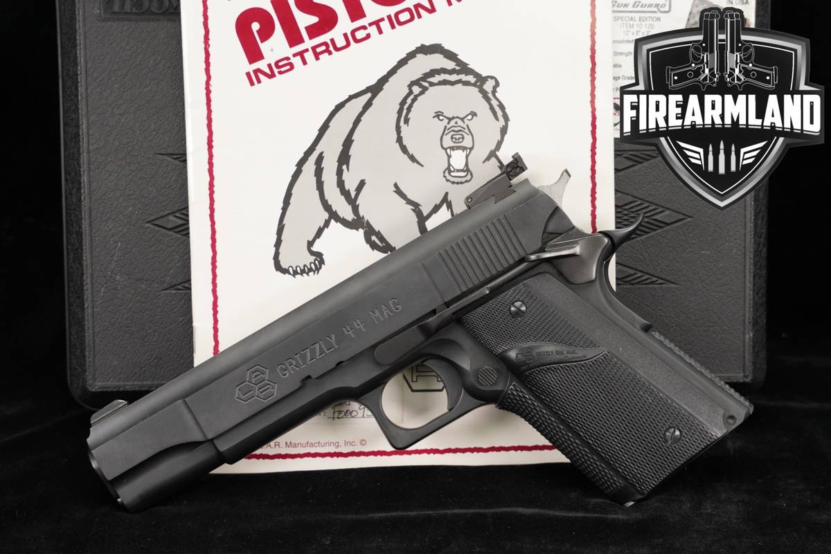 SCARCE L.A.R Manufacturing Grizzly Mark IV 44 MAGNUM 1911 5.4" MK 4 +CASE