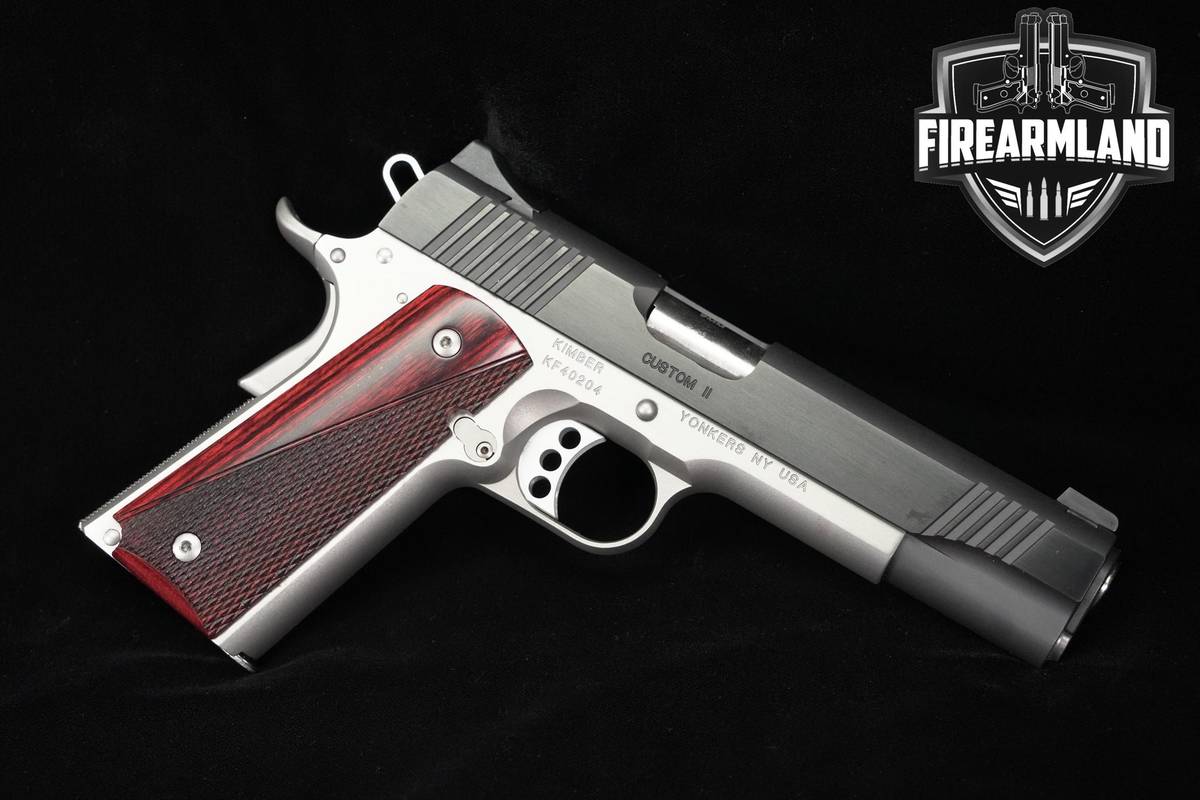 Kimber Custom II Two-Tone 9mm 1911 5" Black & Stainless +2 MAGS & ORIG CASE