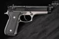 2014 Beretta 92FS 9mm Luger Two-Tone Black & Silver in Very Good Condition Image 4