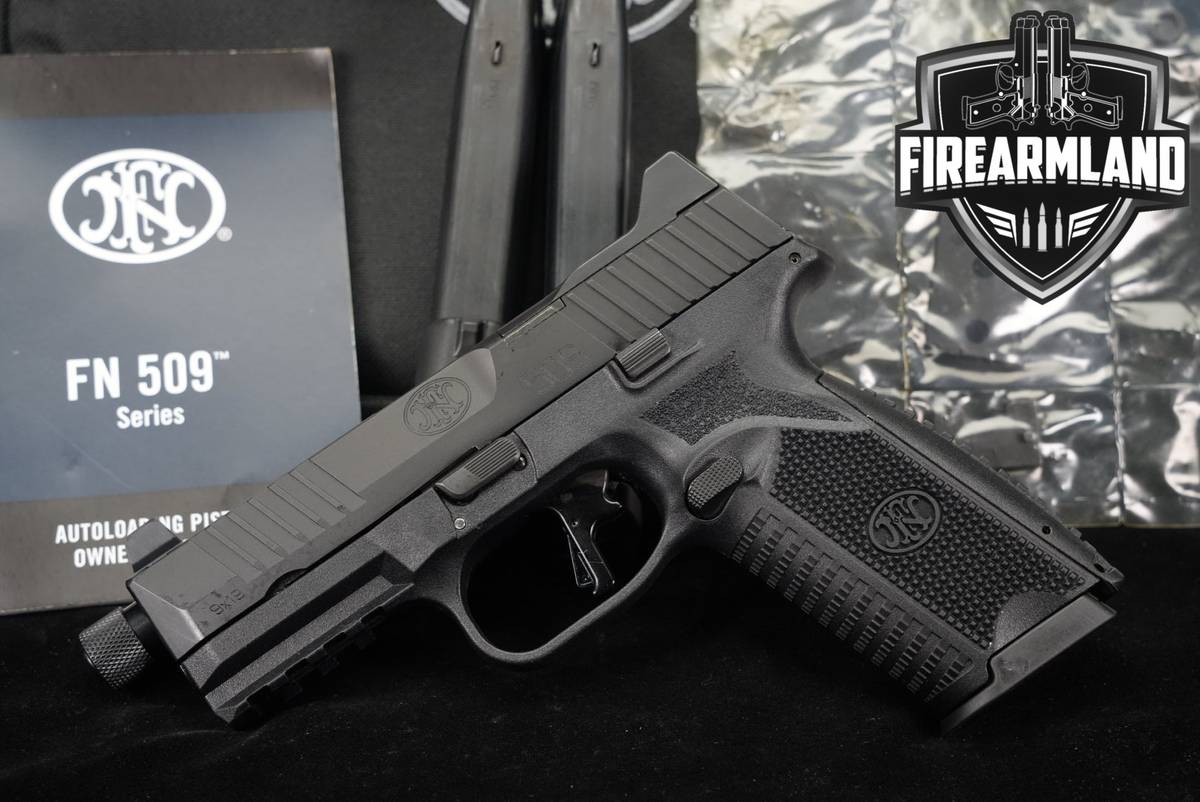 FN 509 Tactical 9mm Optics-Ready 4.5" FN509 THREADED +3 MAGS & ORIG CASE