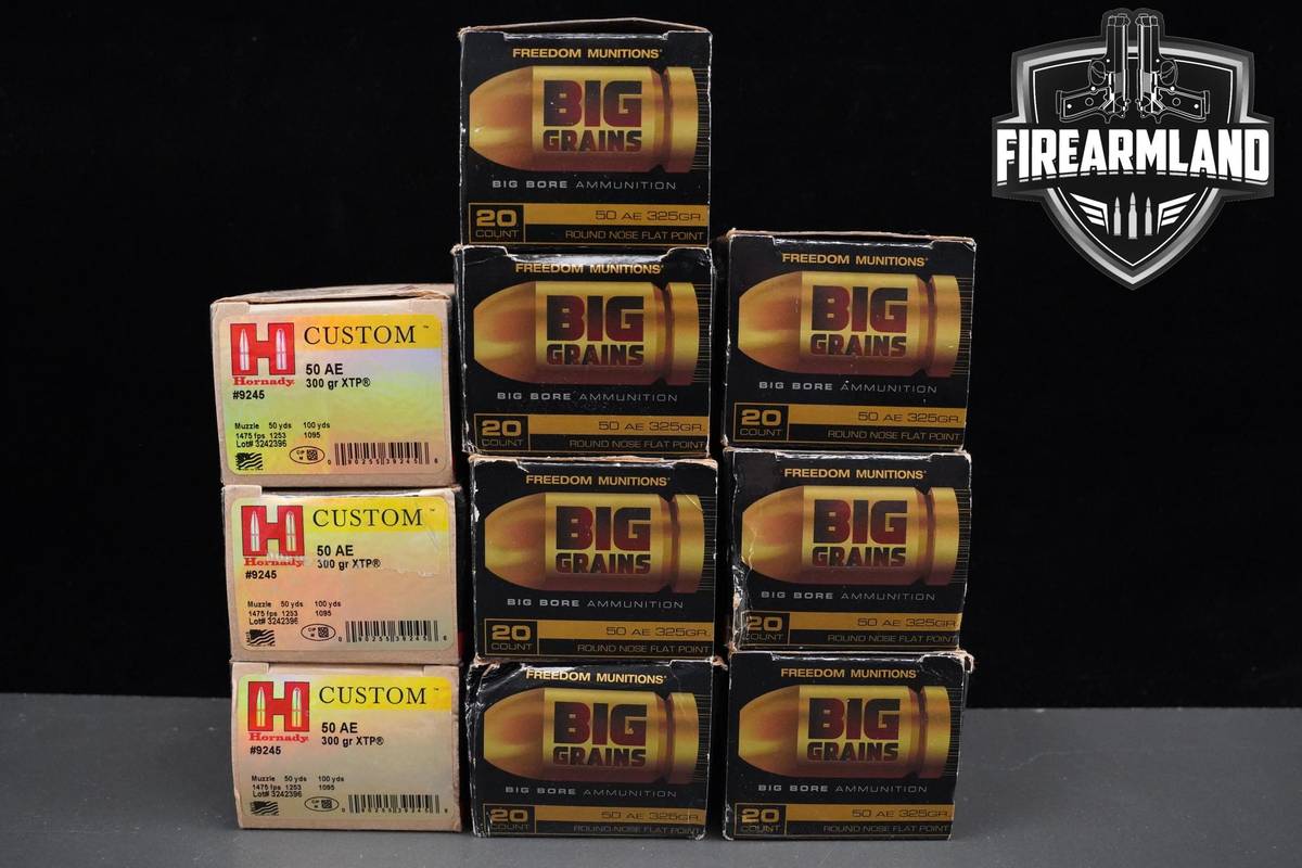 50 AE Ammo 50-AE Ammunition 200 ROUNDS
