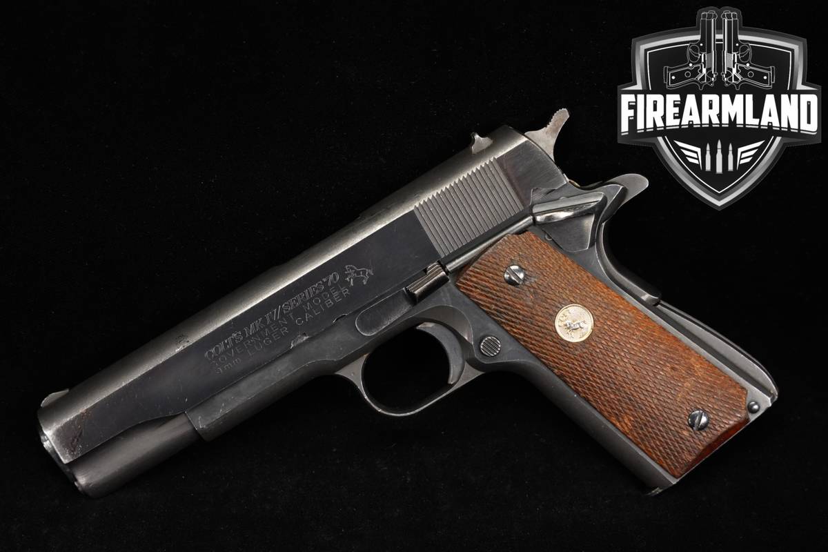 1982 Colt Government Model MK IV Series 70 9mm 1911 5 Blued Mark 4