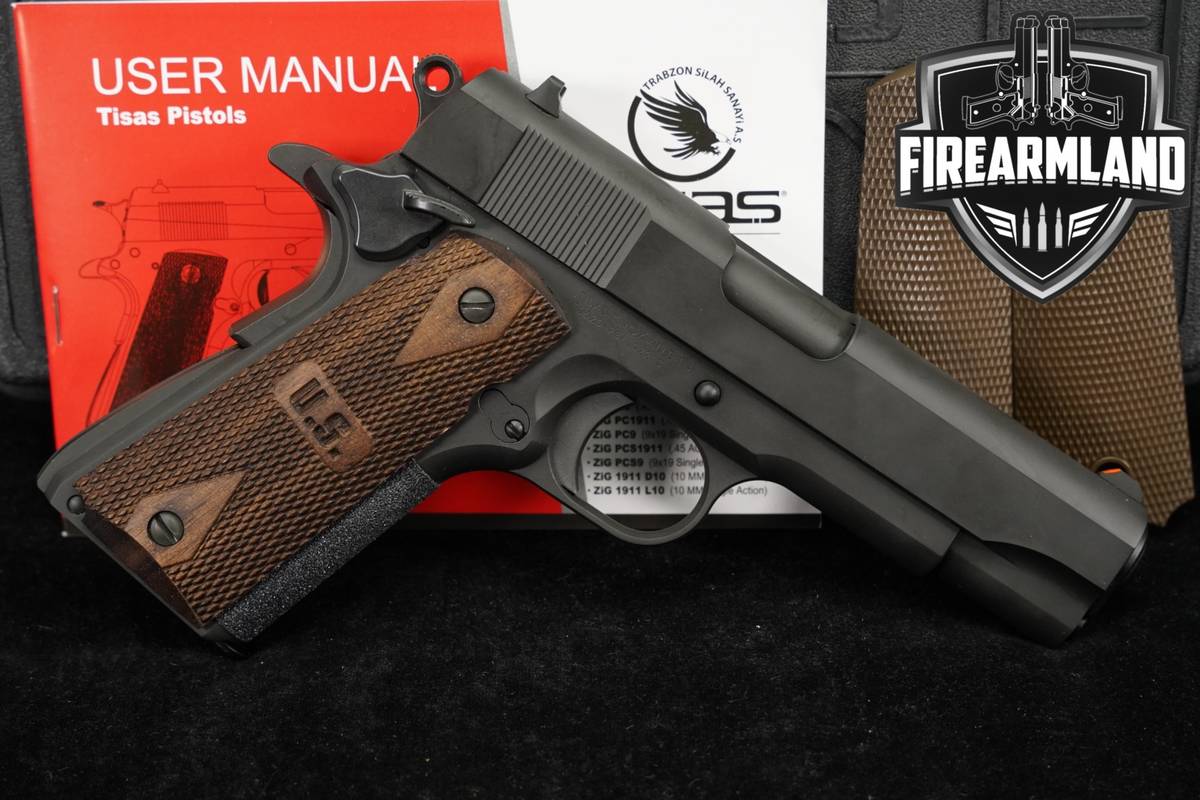 Tisas 1911 A1 Tank Commander TC9 9mm 4.25 Gray M1911A1 +ORIG CASE, GRIPS