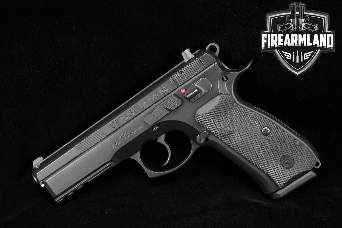 CZ 75 SP-01 9mm 4.6" CZ75 SP01 Target Defense Pistol +4 MAGS & ORIG CASE