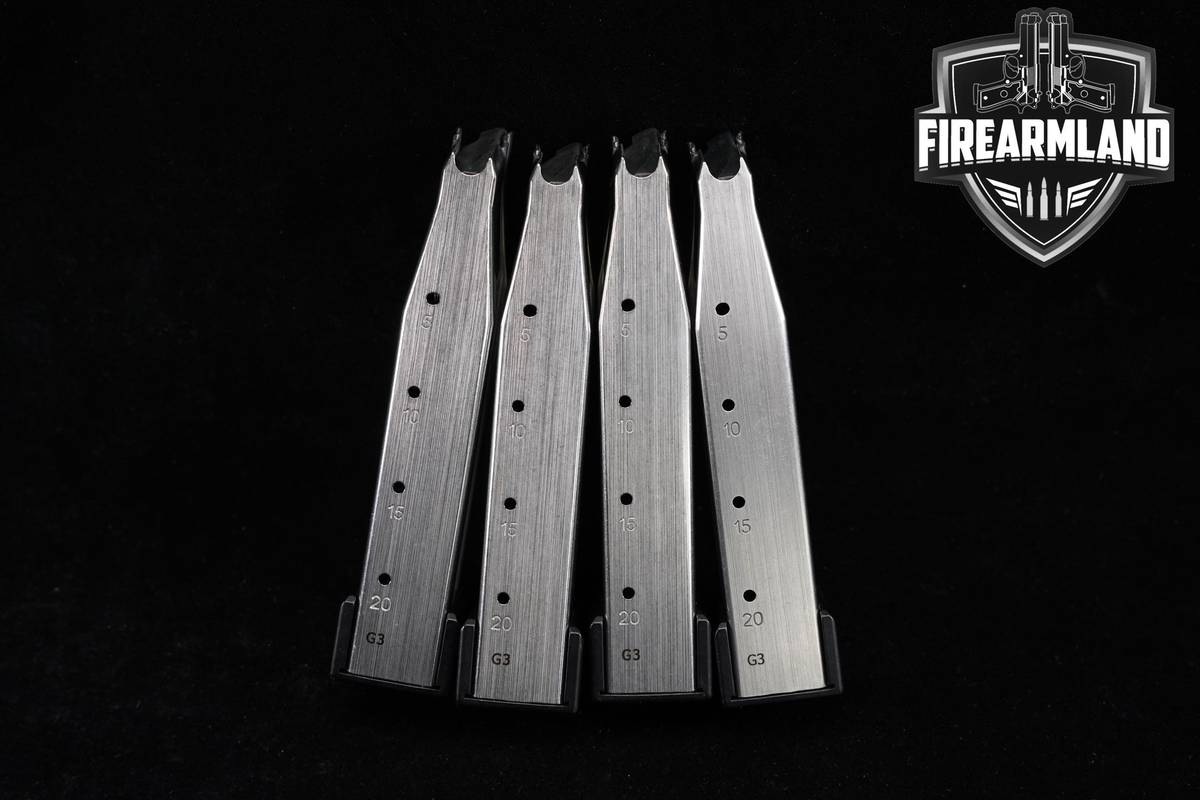 Staccato (STI) 2011 Magazines 9mm Stainless 1911 +4 MAGS