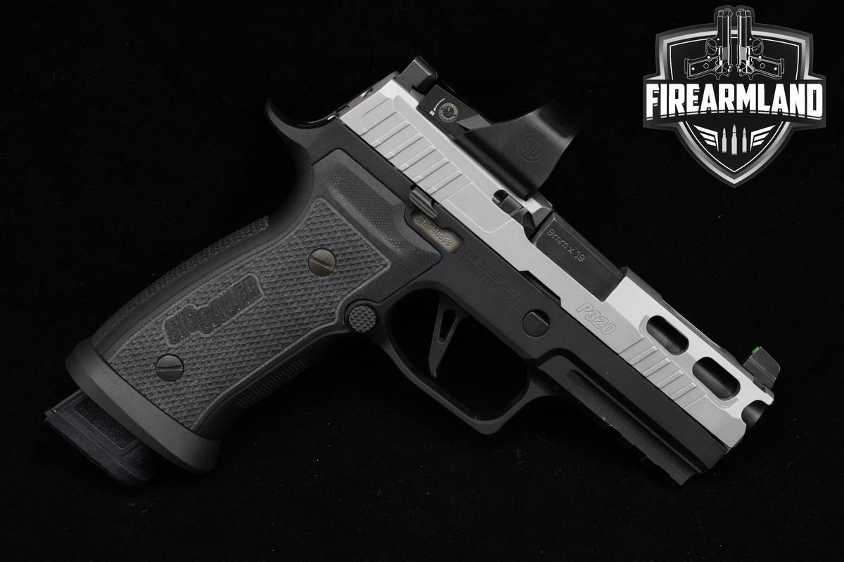Sig Sauer P320 AXG 9mm 3.9" Sig-Sauer P320 P-320 7 MAGS, ORIG CASE & OPTIC