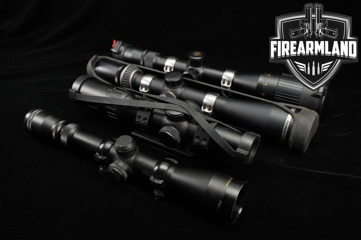 Four Scope Lot 4 Pack Nikon Hawke Fujinon Simmons Riflescope Scopes