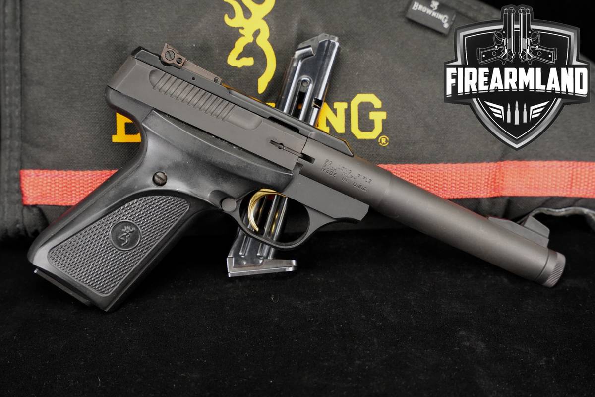 Browning Buck Mark Camper 22LR THREADED BULL BARREL +2 MAGS & ORIG CASE