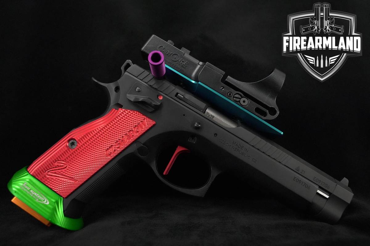 CZ 75 TS Czechmate "Parrot" 9mm 5.23" CZ Czechmate-Parrot +3 MAGS & OPTIC