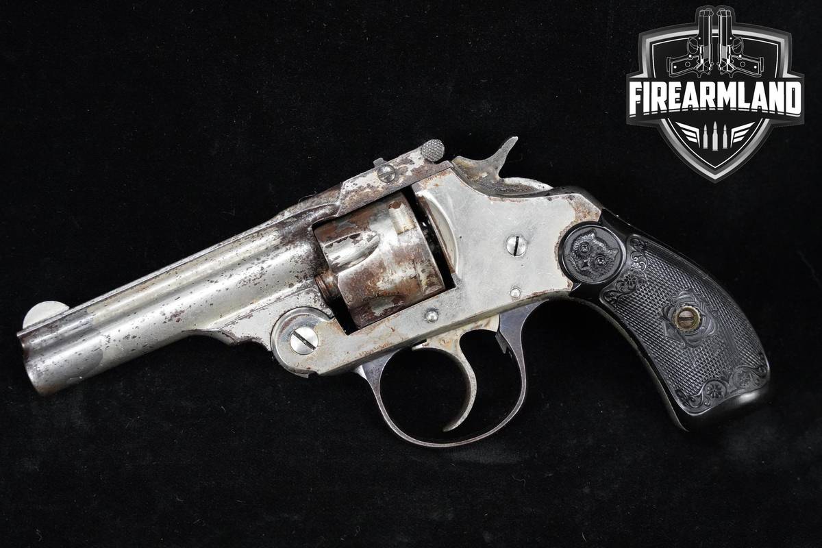 Iver Johnson Safety Automatic Third Model Top-Break 32-S&W 3" Nickel IJ