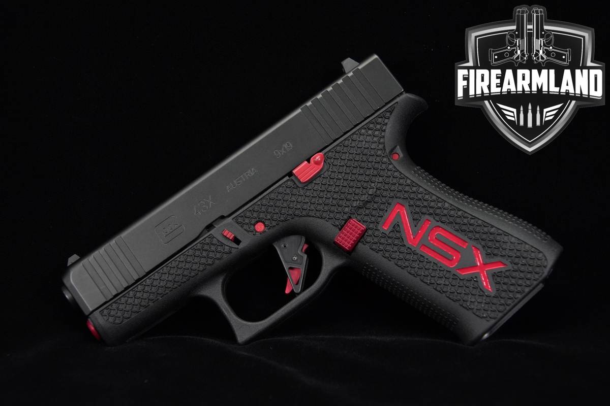 CUSTOM Glock 43X Slimline 9mm G43X +HOLSTER