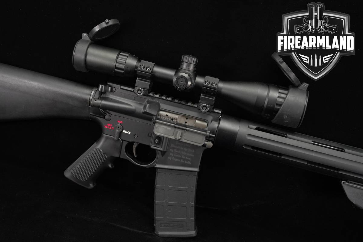 CRUSADER! Spikes Tactical ST-15 5.56 NATO AR15 AR 16" +SCOPE & BIPOD