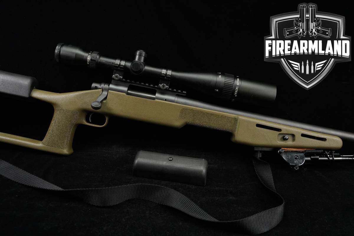 Remington Model 700 308 Winchester 26" Black & OD Green Target Rifle +OPTIC