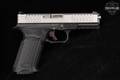 BUL Armory AXE FS Cleaver 9mm Luger Two-Tone Silver & Black in Excellent Condition Image 4