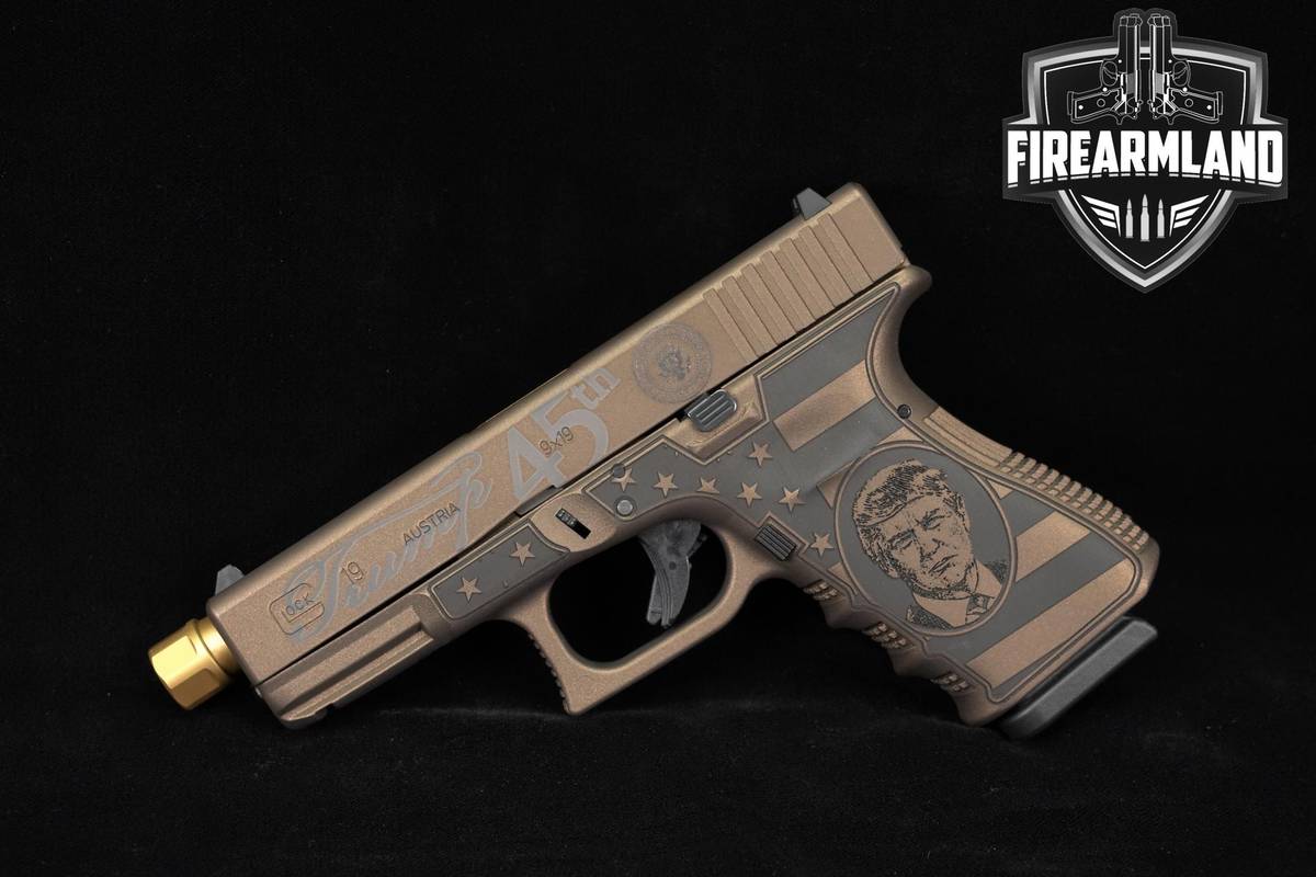 Glock 19 Gen3 Trump 45th Special Edition 9mm G19 Gen 3 +2 MAGS & CASE