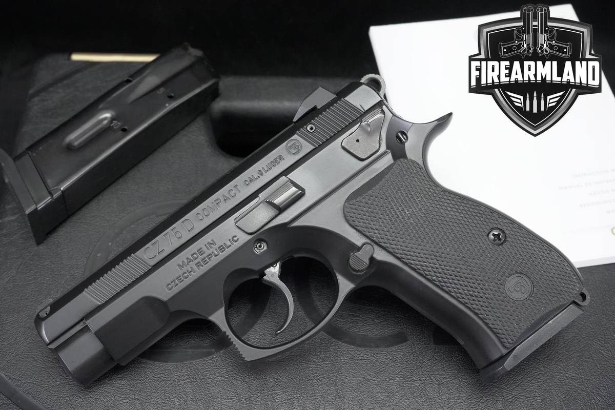 CZ 75 D COMPACT PCR 9mm 3.75" DA-SA CZ75D CZ75 Pistol +2 MAGS & ORIG CASE