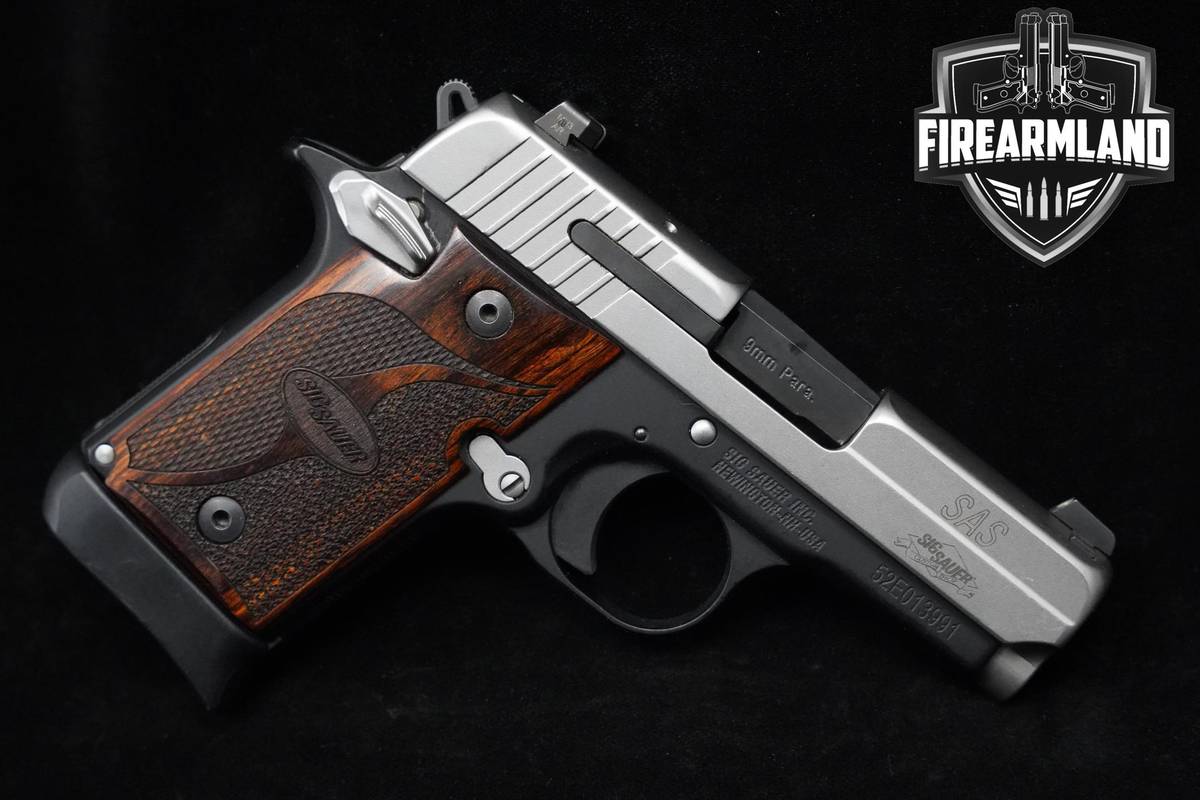 Sig Sauer P938 SAS 9mm 1911 3" Two-Tone Sig-Sauer-P938 1911 P-938 ORIG CASE