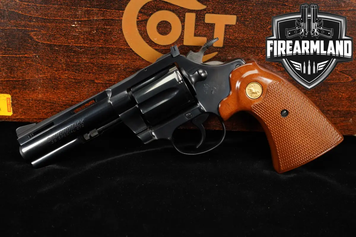 1977 Colt Diamondback 38 Special 4" Blued BABY PYTHON +ORIG BOX