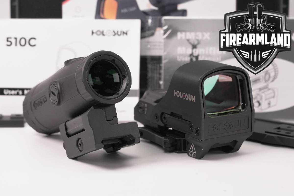 Holosun HS510C & HM3X Combo 2 MOA Dot 65 Circle HM 3x Magnification HS-510C