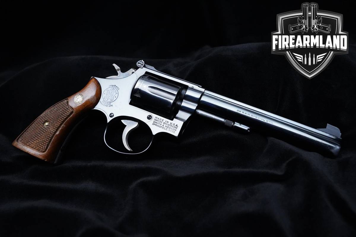 1975 Smith & Wesson (S&W) Model 14-3 38 Special 6" Blued 14-3 S&W PINNED