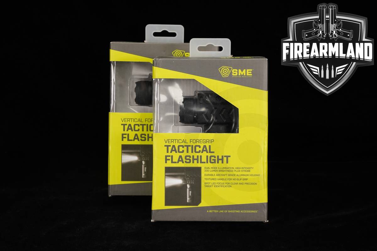 SME 2x Vertical Foregrip Tactical Flashlight 200 Lumens Strobe Weapon Light