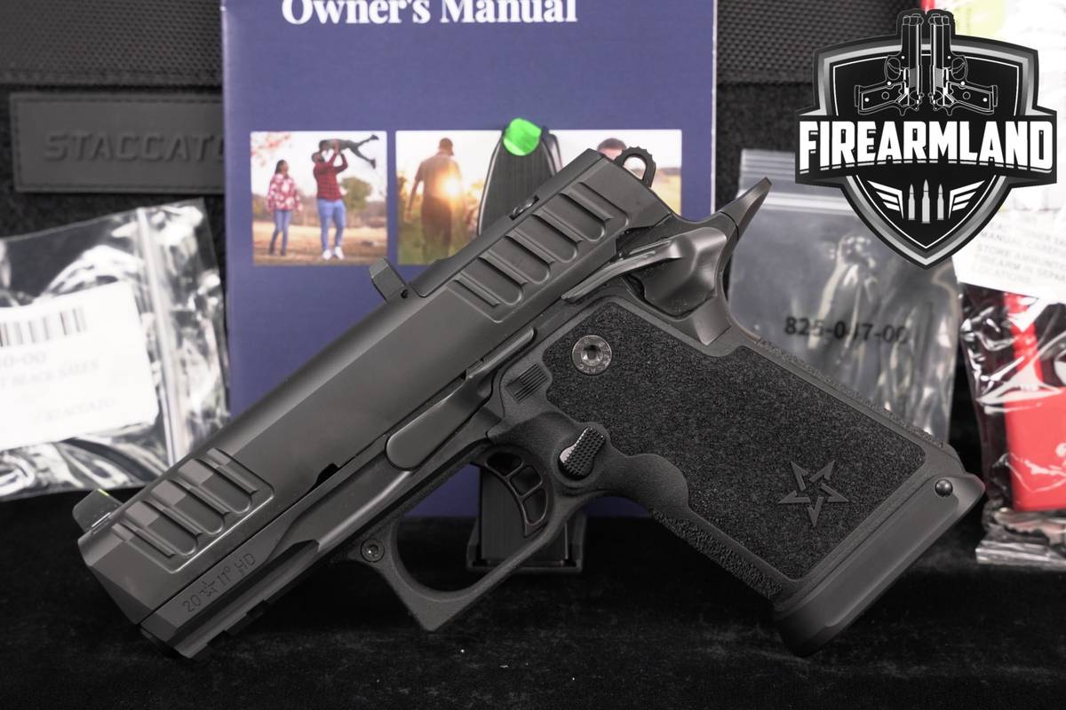 Staccato HD C3.6 9mm Optics-Ready 3.6" STI 1911 2011 +2 MAGS & ORIG CASE