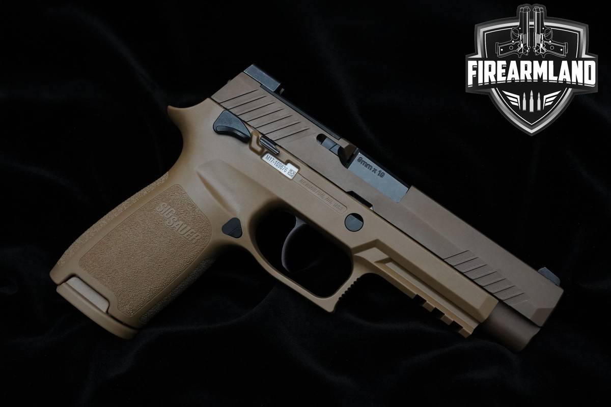LIKE-NEW Sig Sauer P320 M17 9mm 4.7" Coyote MA COMPLIANT P320 +2 MAGS