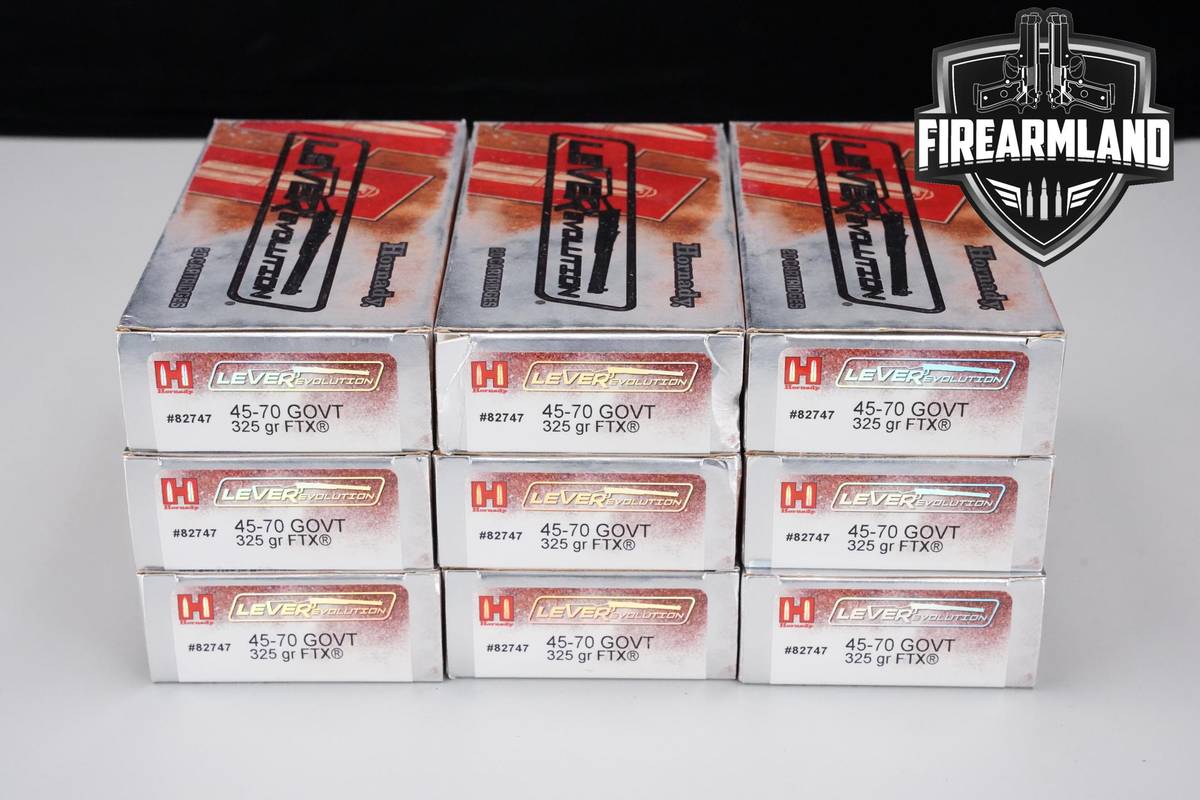 HORNADY 45-70 Govt Ammunition 45-70-Govt Ammo 180 ROUNDS