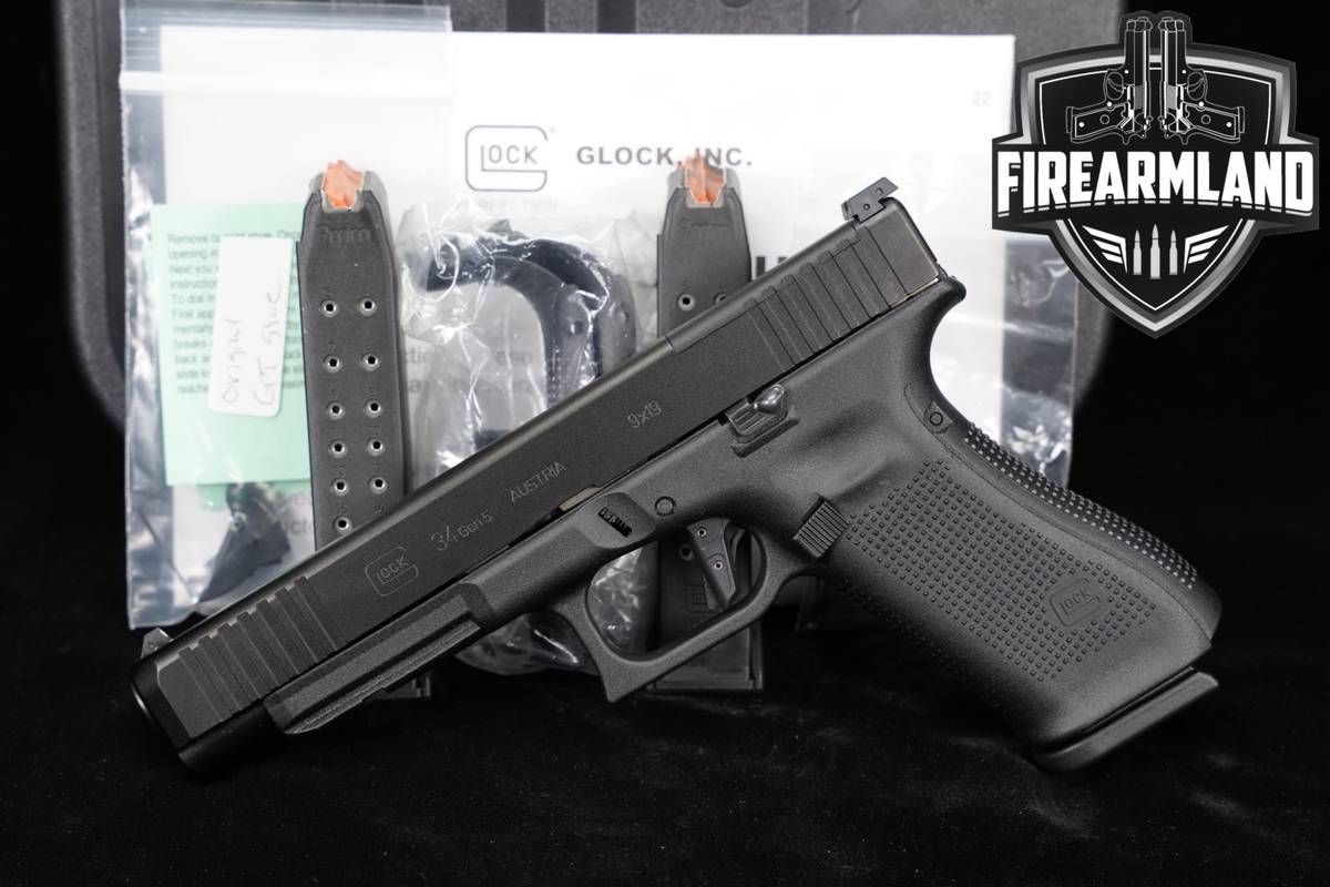 Glock 34 Gen5 MOS Full Size 9mm 5.31" G34 Gen 5 +3 MAGS & ORIG CASE