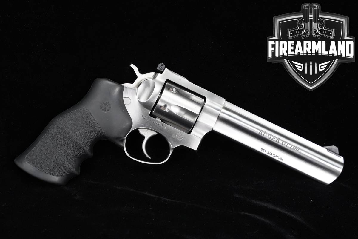 Ruger GP100 357 Magnum 6" Satin Stainless Full-Lug DA/SA GP-100