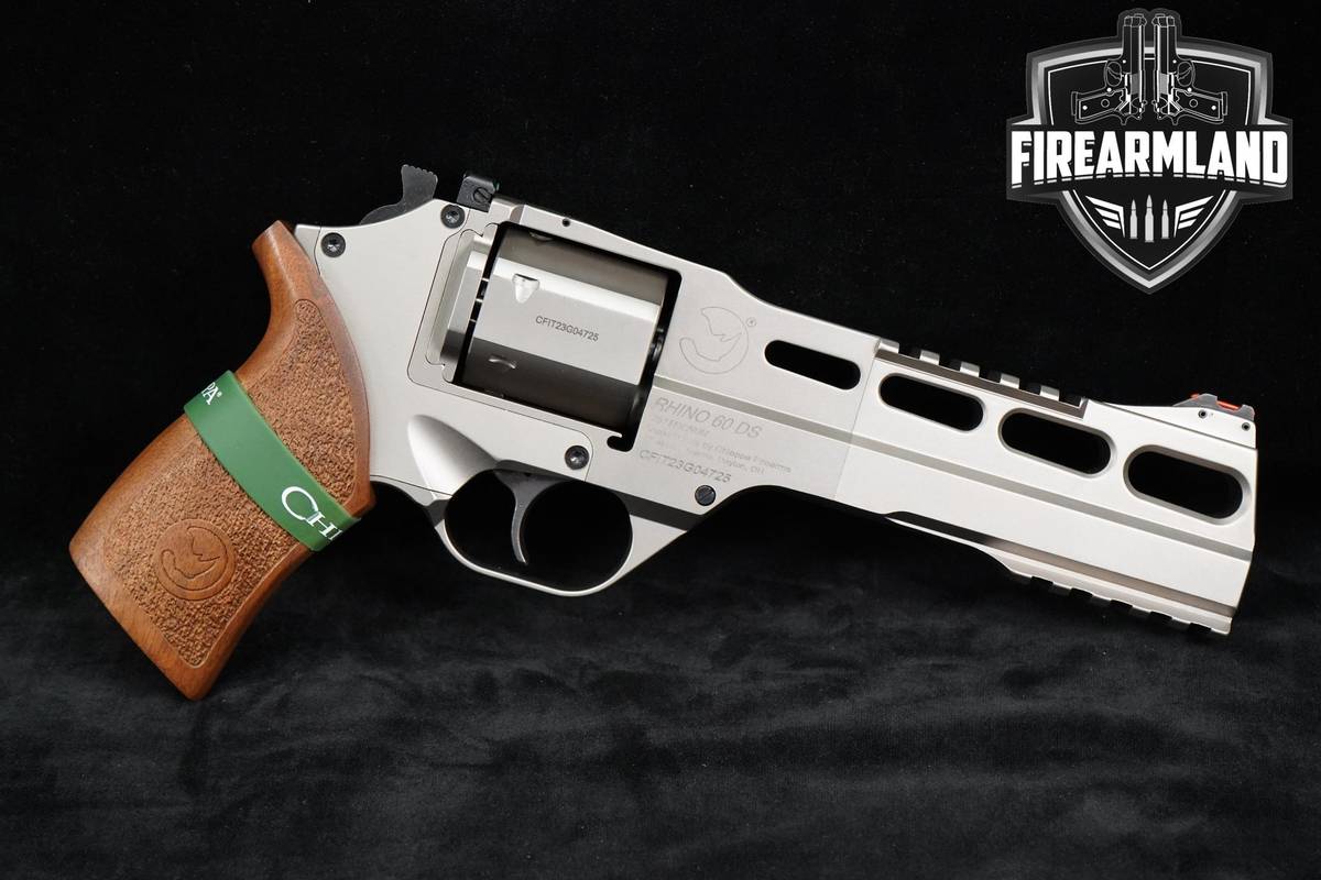 CLEAN! Chiappa Firearms Rhino 60DS 357 Magnum 6" Nickel 60-DS +ORIG CASE