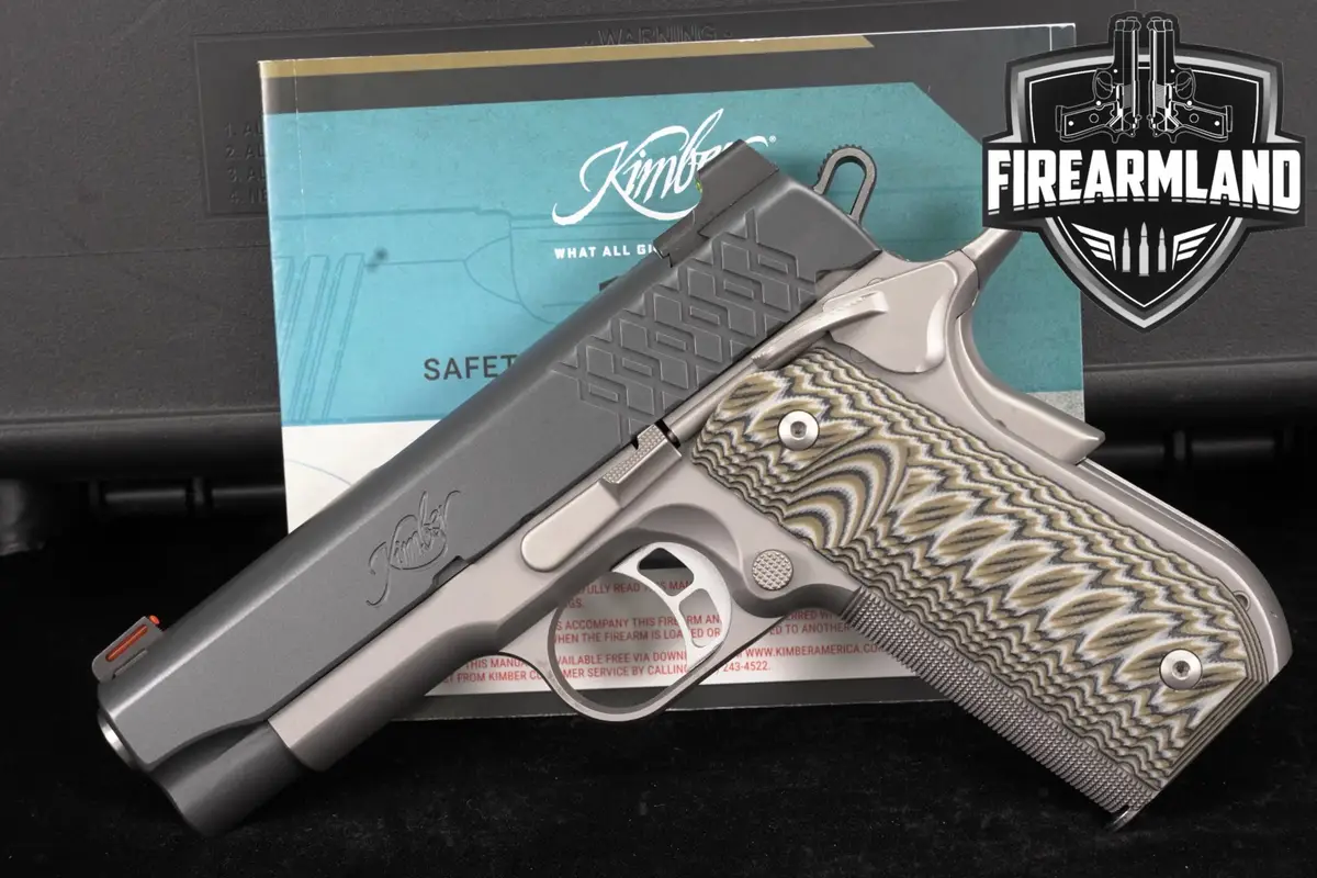 Kimber Aegis Elite Pro 45 ACP 1911 4" Two-Tone Gray & Silver +ORIG CASE