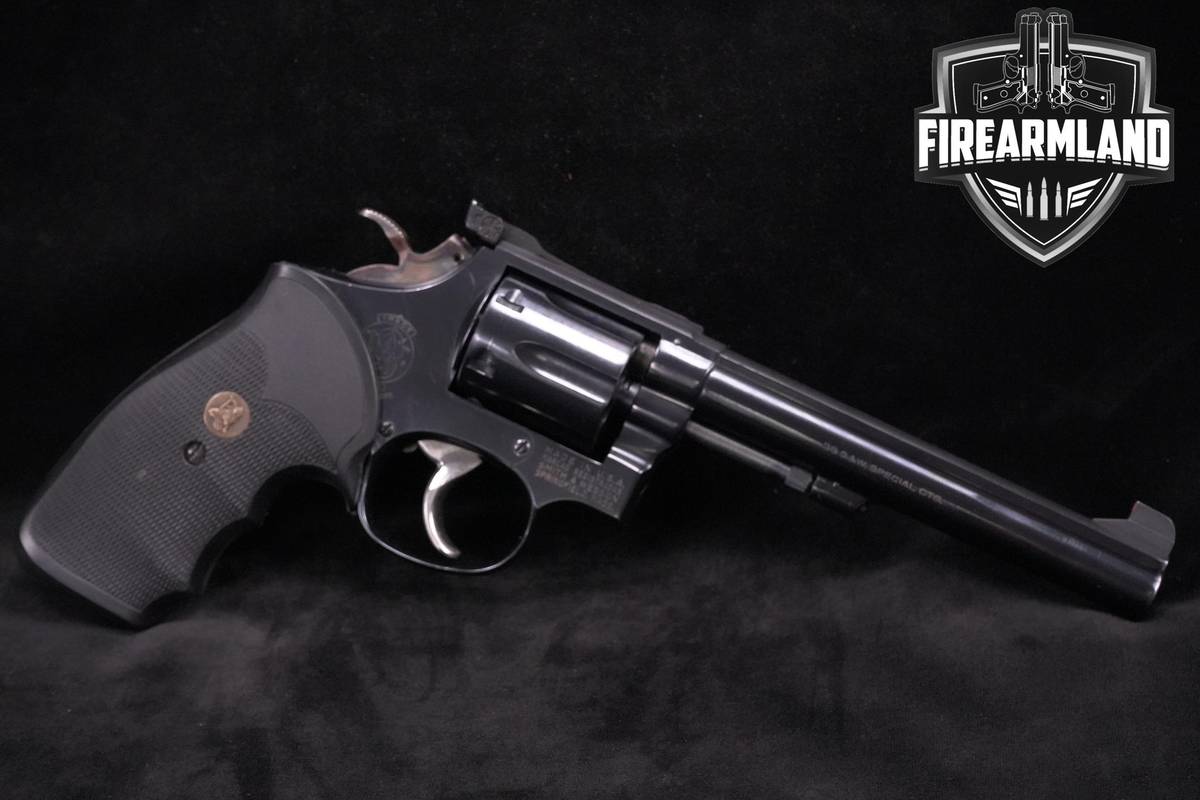 1977 Smith & Wesson S&W Model 14-3 K-38 Masterpiece .38-Spl 6" Blued K38