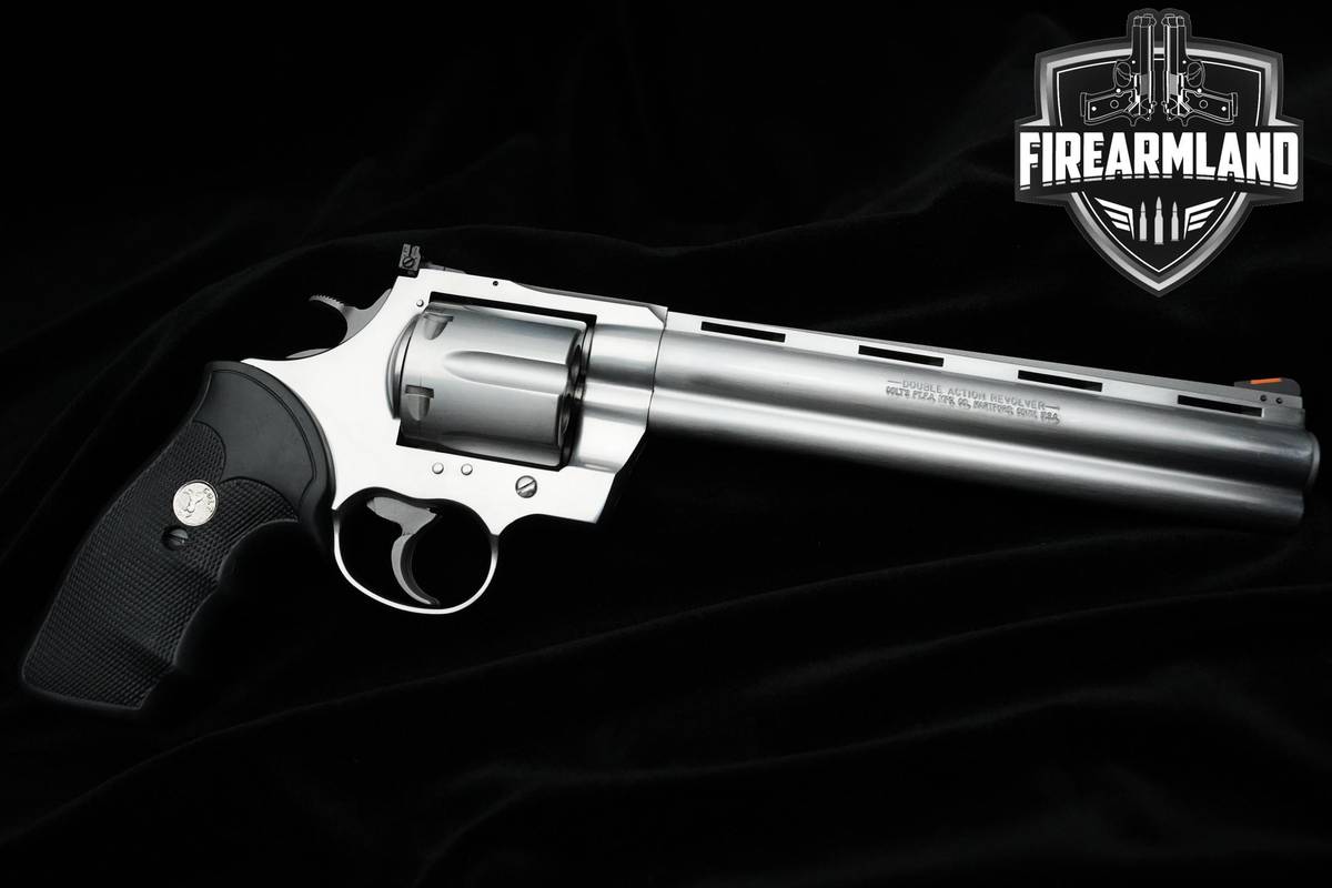 Colt Anaconda 44 Magnum 8" Stainless Steel Anaconda Colt VENT RIB ORIG CASE