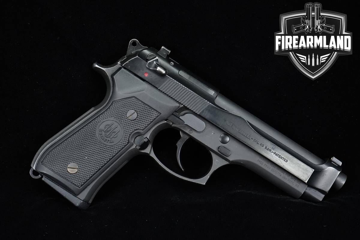 Beretta 96 Brigadier 40 S&W 4.92" Safety Black Defense Pistol +ORIG CASE