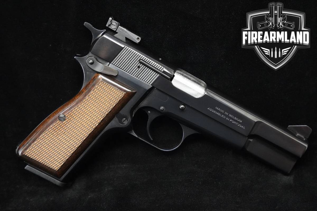 2001 Browning Hi-Power Standard 9mm 4.66" Blued Browning-Hi-Power ORIG CASE