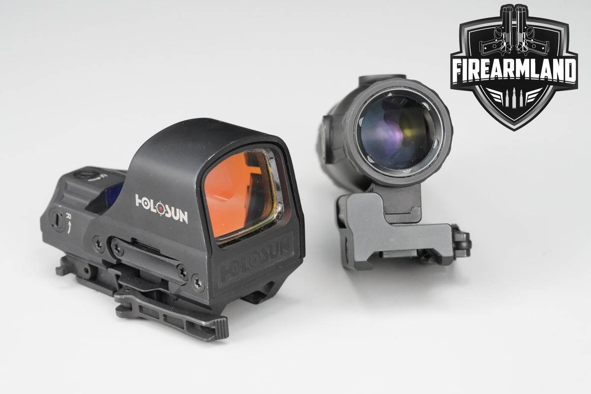 Holosun HS510C & HM3X Magnifier Holosun Red Dot + Magnifier OPTIC