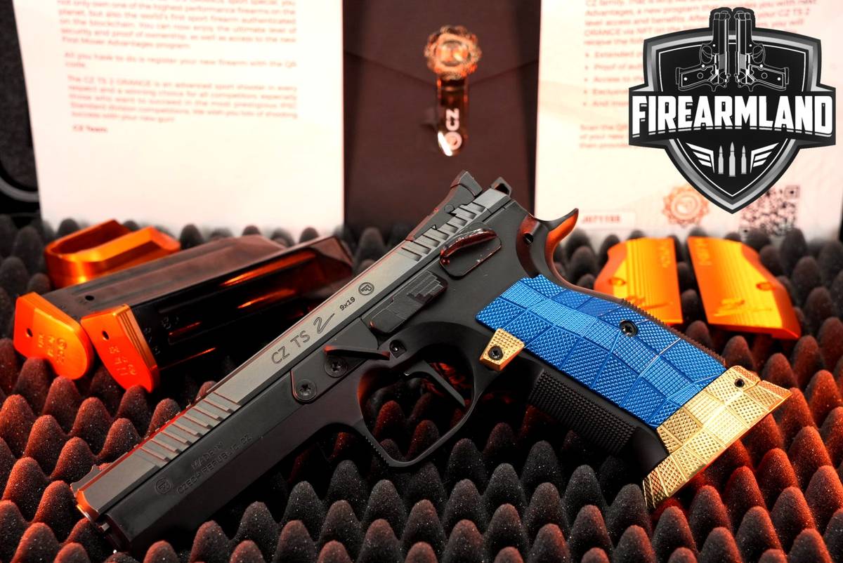 COMPETITION-READY CZ TS 2 Orange 9mm Blued TS2 +3 MAGS, ORIG CASE, EXTRAS