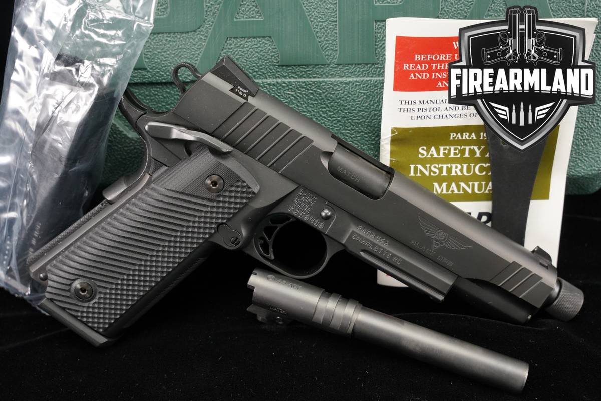 Para Ordnance 14.45 Black Ops THREADED45 ACP 1911 +2 MAGS, ORIG CASE