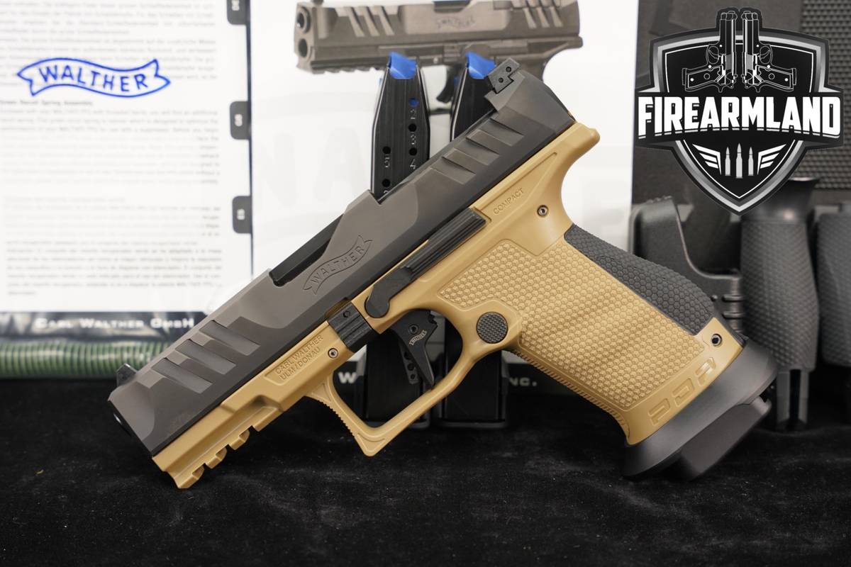 Walther PDP Compact Pro SD OR 9mm 4.2 Two-Tone FDE +3 MAGS & ORIG CASE