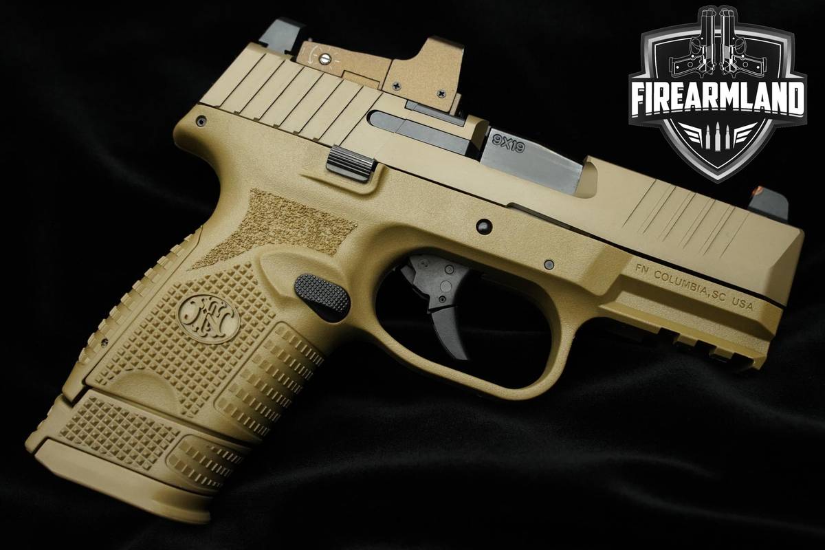 FN Herstal (FNH) 509 Compact MRD FDE 9mm 3.7" 509 +2 MAGS, ORIG BOX & OPTIC