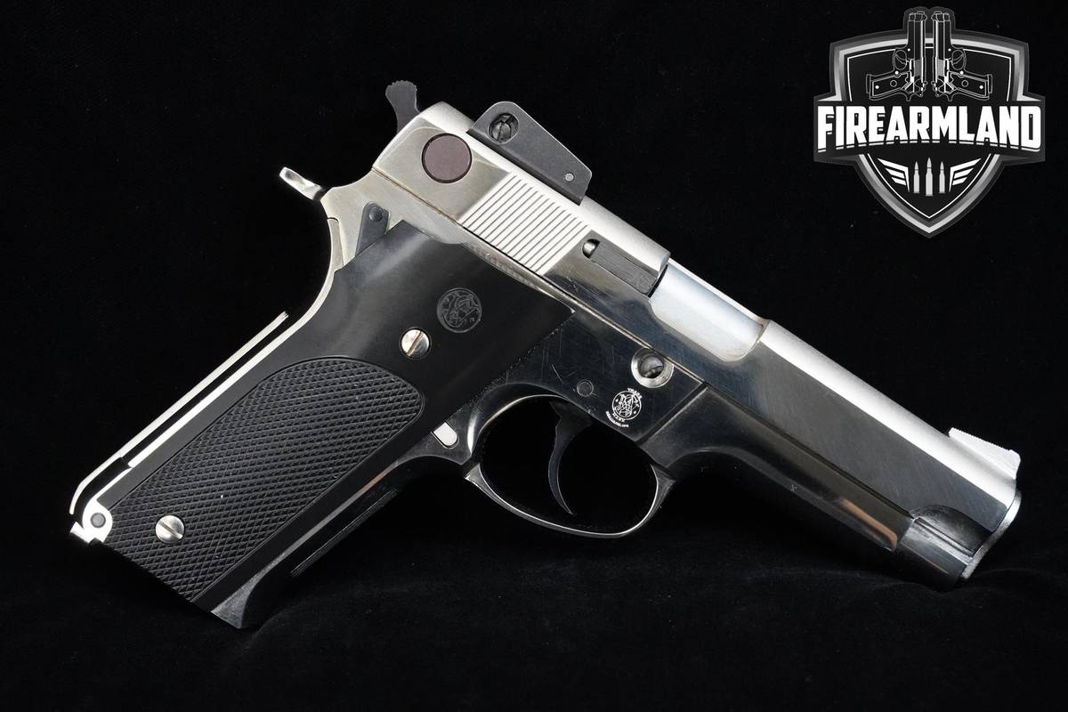 RARE Smith & Wesson (S&W) Model 559 Nickel 9mm 4" S&W +2 MAGS & ORIG BOX